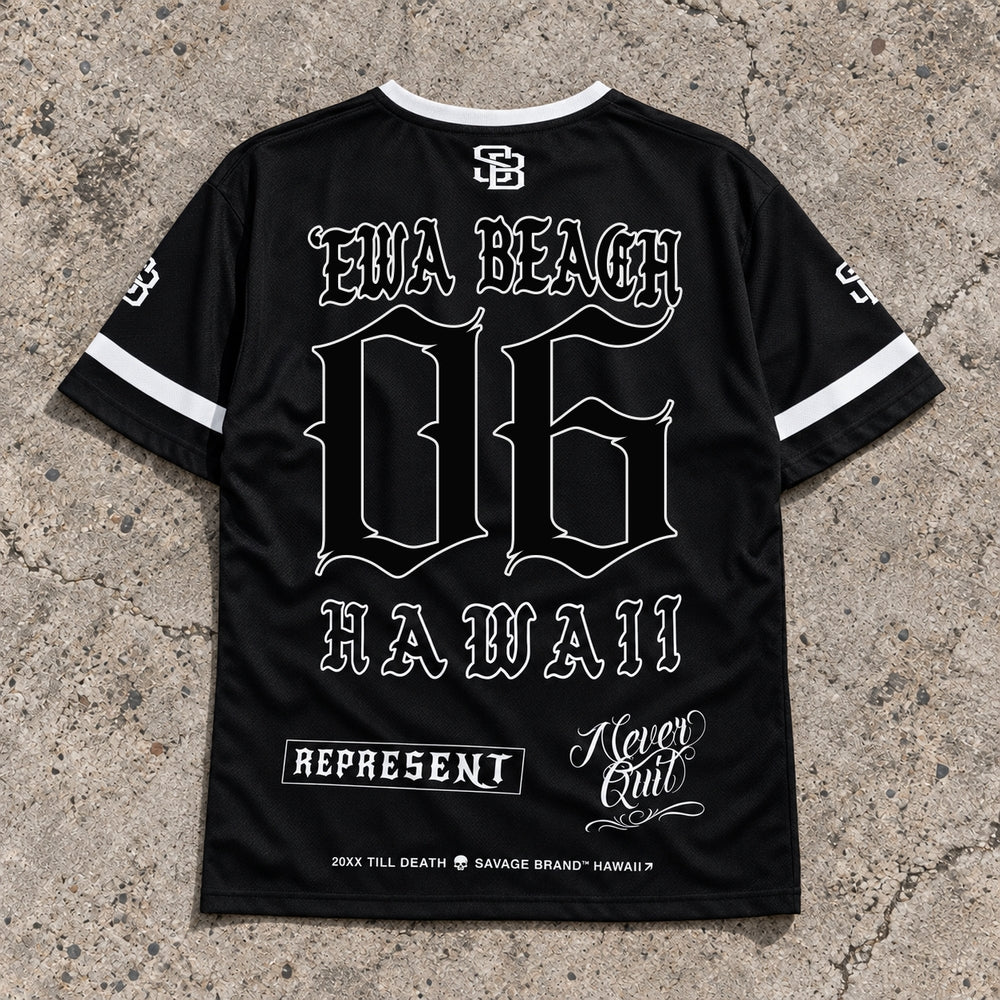 Ewa Beach 06 Short-Sleeve Jersey Black - Back