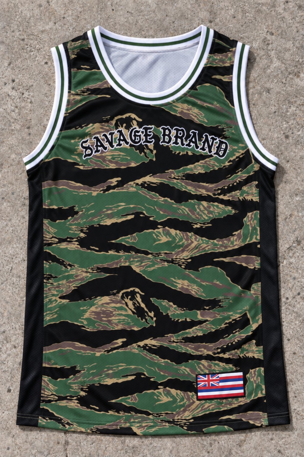 Pahoa 78 Jersey Tank Camo - Front