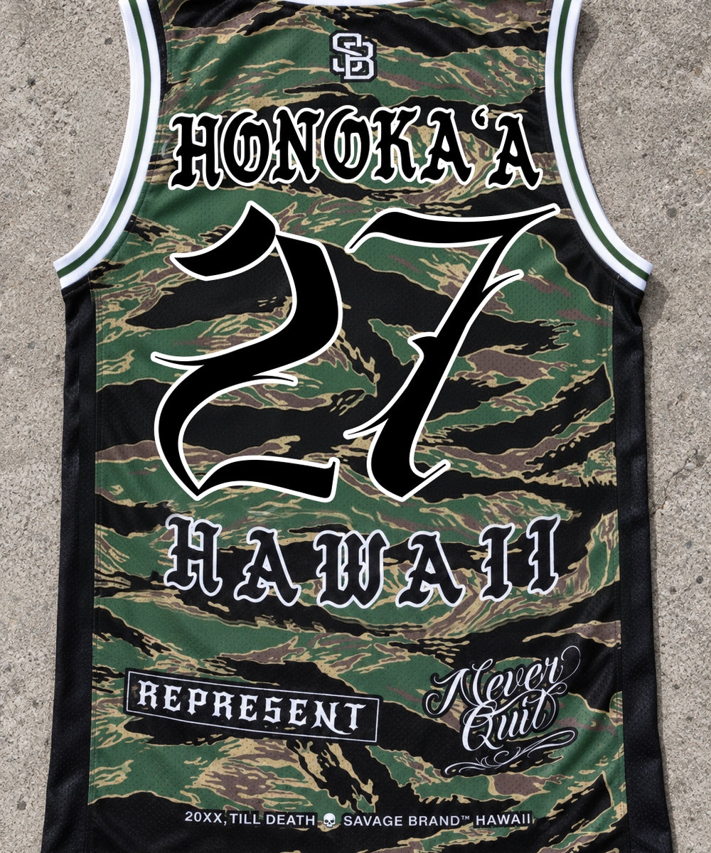 Honokaa 27 Jersey Tank Camo - Back