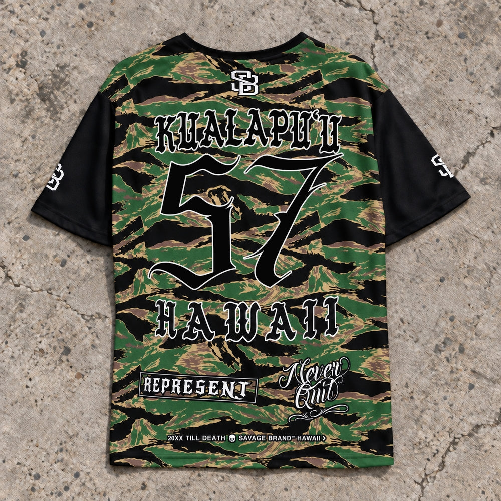 Kualapuu 57 Short-Sleeve Jersey Camo - Back