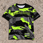 Kalihi 96819 ZIP Camo Lime jersey — front