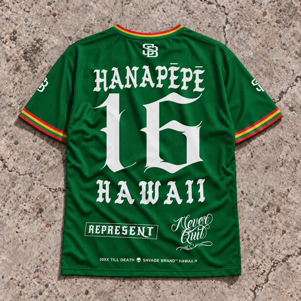 Hanapepe 16 Short-Sleeve Jersey Rasta - Back