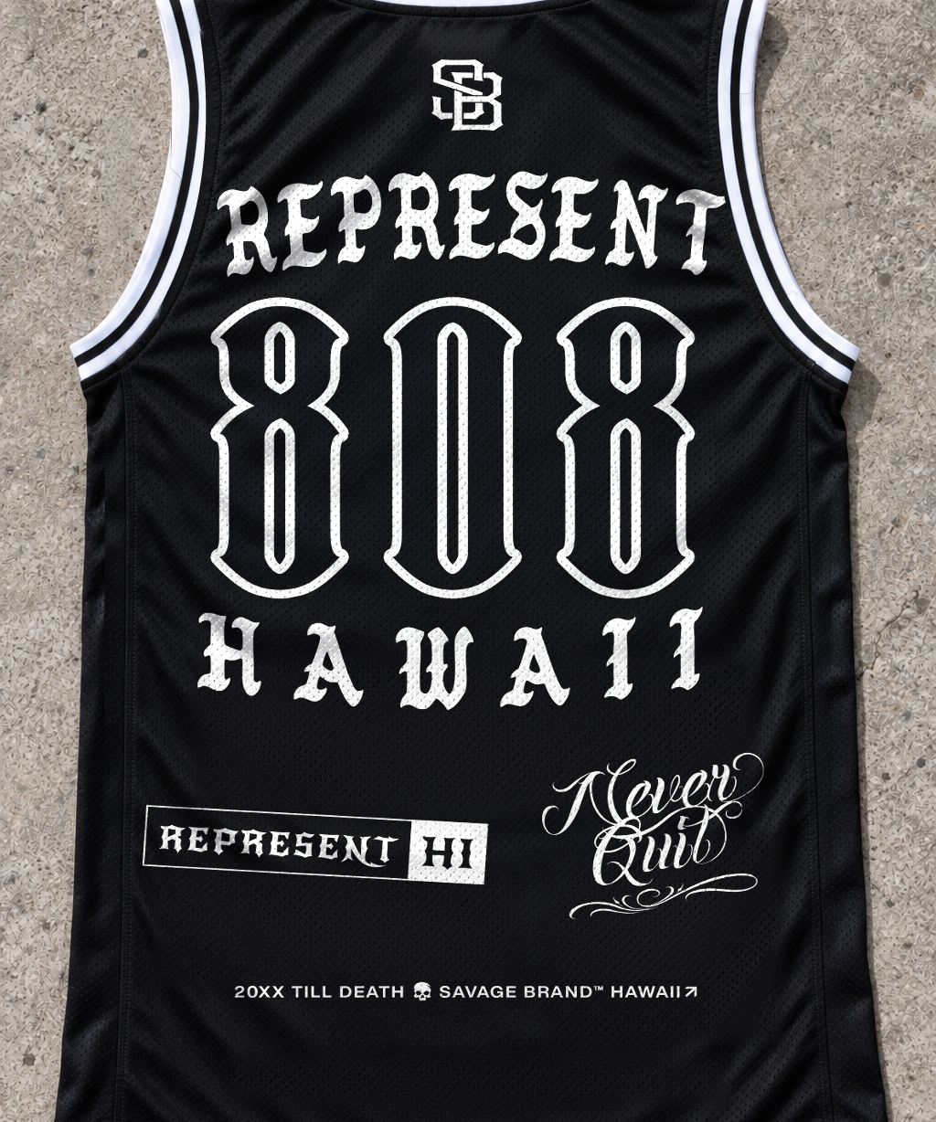 Represent 808 Black Tank — back