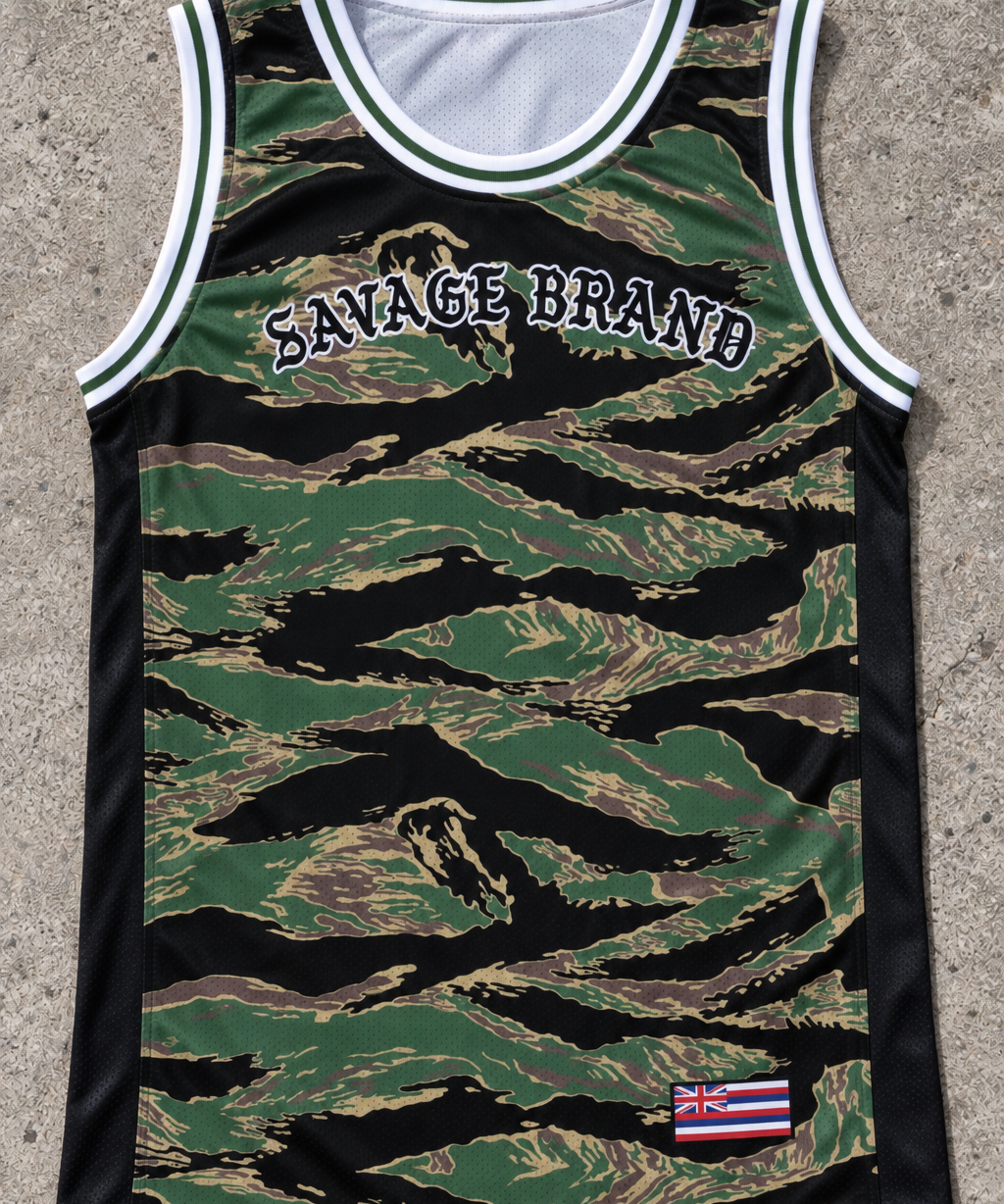 Lahaina 61 Jersey Tank — Camo